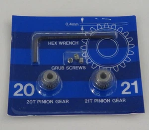 Tamiya 0.4 Steel Pinion Gear Set 20T/21T NEW 53101 F101 F102 F103 Dyna Blaster - Picture 1 of 1