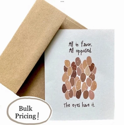 Venta al por mayor Lote 18 tarjetas de felicitación y sobres humorísticos en blanco, patatas para votar Foto 1 de 4