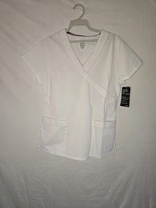 NEw Women's Scrub Top Size S White - Picture 1 of 6