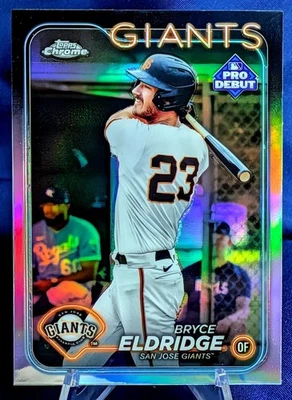 Bryce Eldridge 2024 Topps Chrome Pro Debut RC Refractor #PDC-63 - Giants - Image 1 of 2