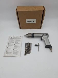 Snap-on PDR5A Pneumatic Reversible Air Drill w/ Bits Key Manual Box USA Made - Picture 1 of 10