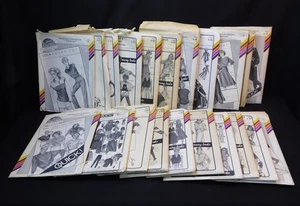 29 Pc LOT Vtg 1980s 1990s Womens Stitch & Sew Kwik Sew Sewing Patterns - Picture 1 of 14