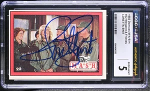 1982 Donruss M*A*S*H #22 Margaret & friends - Loretta Swit JSA AU CGC 5 - Picture 1 of 2