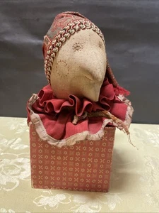 RARE - One Of A Kind - Handmade Punch ( Punch & Judy) Doll Jack In The Box - Picture 1 of 12