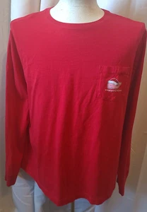 Camiseta Hombre Manga Larga Vineyard Vines XXL - Navidad - Roja - Imagen 1 de 10