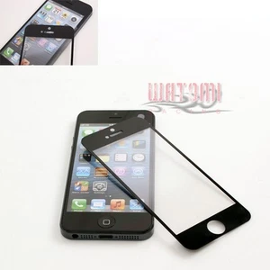 PREMIUM TEMPERED GLASS LCD SCREEN PROTECTOR FILM GUARD BLACK FOR APPLE IPHONE 5 - Photo 1 sur 1