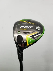LEFTY 2019 CALLAWAY EPIC FLASH 3 WOOD 15* XSTIFF MITSU TENSEI BLUE +HC VERYGOOD - Picture 1 of 11