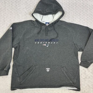 Vintage New England Patriots Bill Belichick NFL Reebok Hoodie Sweatshirt Men’s L - Picture 1 of 5