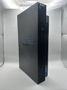Sony PlayStation 2 Fat PS2 Nera SCPH-39001 SOLO Console - per ricambi o riparazione  - Foto 1 di 7