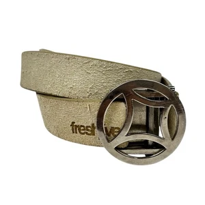 Vintage Freshjive Herren Gürtelschnalle Wildleder Leder OSFA Y2K - Bild 1 von 6