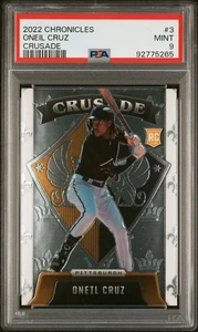 2022 Panini Chronicles Crusade #3 Oneil Cruz Crusade PSA 9 - Picture 1 of 2