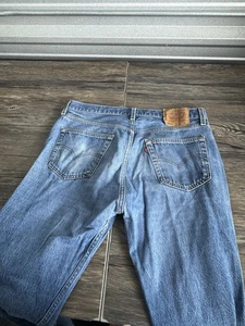 Jeans vintage Levis 501xx uomo blu made in USA etichetta 36x36 effettivo 34x32 - Foto 1 di 10