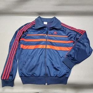 Vintage Adidas Track Jacket Blue Red Striped Mens XL - Picture 1 of 21