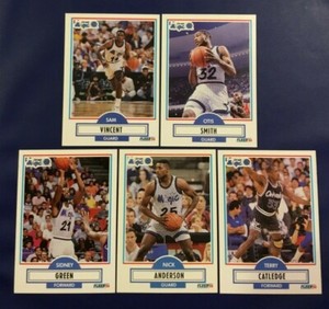 1990-1991 Fleer ORLANDO MAGIC Complete Team Set 5 NICK ANDERSON ROOKIE, VINCENT+