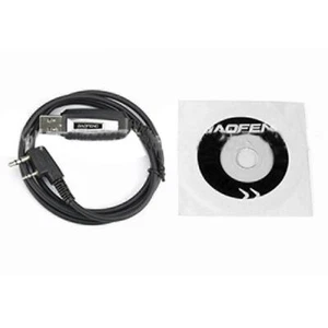 USB Programming Cable&CD for Baofeng/Pofung UV-5R UV-82 GT-3 888s TEN4 F9+ Radio - Zdjęcie 1 z 12