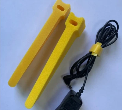 LOTE de 6 correas de microfibra coloridas gancho bucle fijación reutilizable bridas de cable Foto 1 de 4