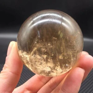 Natürliche Regenbogen Rauchquarz Kristall Kugel Ständer Heilung Dekoration 0,6 Pfund - Bild 1 von 9