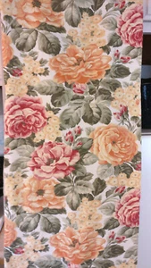 2003 WATERFORD FLORAL SATEEN TABLECLOTH 67" X 99" 100% COTTON EUC - Picture 1 of 3