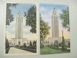 Lote de postales Baton Rouge del edificio de la capital del estado de Louisiana - Imagen 1 de 2