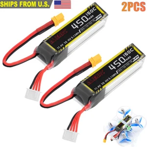 2 Piezas Batería ALIENRC 11.4V 450mAh 3S 150C XT30 LIHV para Palillo de Dientes FPV 65mm - Imagen 1 de 10