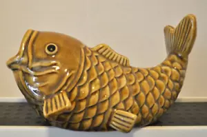 Keramik Garten Koi Fisch Landschaft Skulptur-braun 6" lang - Bild 1 von 8