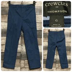 Crewcuts Thompson Chino Pants Boy’s Size 6 Blue (Inseam 20) Stretch - Picture 1 of 8