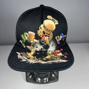ZELDA Tri-Force Heroes Black Snapback Hat Nintendo Skeleton - Picture 1 of 7