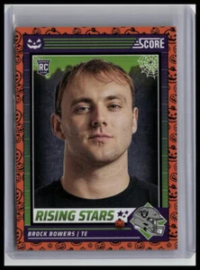 2024 Score-A-Treat #8 Brock Bowers A-Treat - Rising Stars Orange Pumpkin - Picture 1 of 2
