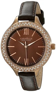 Caravelle New York Women's 44L124 Analog Display Japanese Quartz Brown Watch - Picture 1 of 1