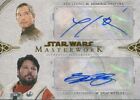 Star Wars Masterwork 2018 Dual Autograph Card [25] Ken Leung & Greg Grunberg