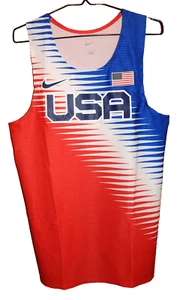 Nike USA International Team Pro Elite Track / Running Singlet taglia L CV0006-636 - Foto 1 di 4