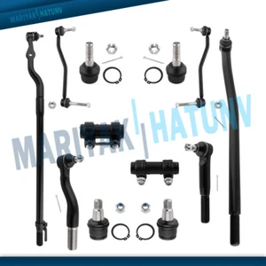 4WD 12PCS Front Drag Link Ball Joint Sway Bar End Link Tie Rod For Ford F-250 SD - Picture 1 of 8