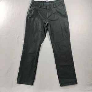 Pantalone uomo Jos A Bank slim fit piatto davanti nero kaki taglia effettiva 34x29 - Foto 1 di 6