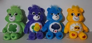Care Bears 9" Soft Plush 2020 Grumpy Funshine Good Luck & Harmony Lot Of 4 - Picture 1 of 24