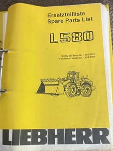 Liebherr L580 Serial 4580101 up Spare Parts list 8470 - Picture 1 of 5