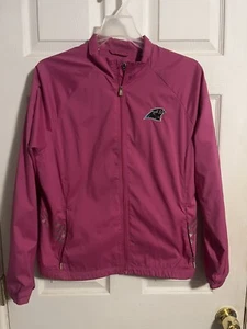 Adidas Carolina Panthers Women’s Breast Cancer Awareness Full Zip Jacket Size M - Picture 1 of 3