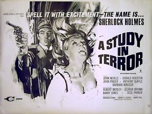 STUDY IN TERROR 1965 John Neville Sherlock Holmes Arthur Conan Doyle UK QUAD