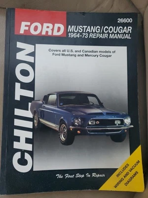 Repair Manual 1964 - 1973 Ford Mustand & Mercury Cougar All Models - Изображение 1 из 3
