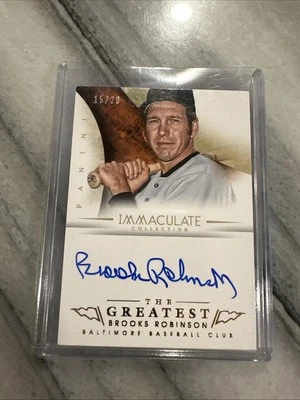 2014 Immaculate Brooks Robinson The Greatest /20 Auto Autograph - Image 1 of 4
