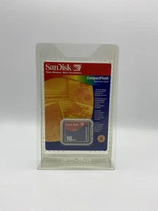Vintage Sandisk 16mb Compact Flash Memory Card (SDCFB-16-768) - Picture 1 of 2