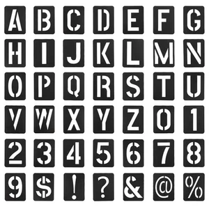 ZEYIYER 3 Inch Letter Stencils and Numbers for Spray Painting - Reusable Temp... - Picture 1 of 7