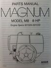 Kohler Magnum M8 Engine Parts (3 Manual s) Troy-Bilt Horse & Lawn Garden Tractor