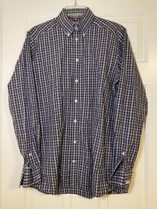 Eton Contemporary Button Down Shirt L/S Blue/Red Plaid Men's size 40 15.5 - Picture 1 of 5