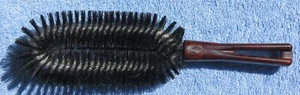 Vtg 1950's Retro STANLEY Lint Clothes Brush BLK Bristles BR Marbleized Handle - Picture 1 of 11