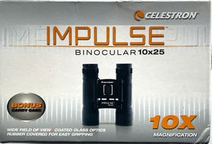 Celestron IMPULSE 10x25 Binoculars/Coated Optics/Wide Field of View/Case NIB! - Picture 1 of 10