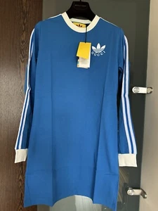 GUCCI X ADIDAS 693537 Cotone T-Shirt Vestito Abito Blu Cobalto Taglia: S (Small) - Foto 1 di 14