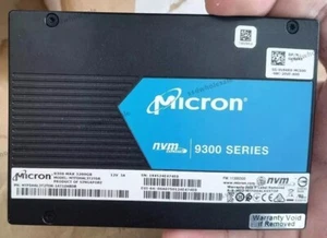 Micron 9300 MAX 3.2TB U.2 NVME PCIe MTFDHAL3T2TDR-1AT1ZABDB Above 95% Health SSD - Picture 1 of 1