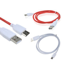 Red White USB Data Sync Transfer Charger Cable for Nabi Jr NABIJR-NV5B Tablet