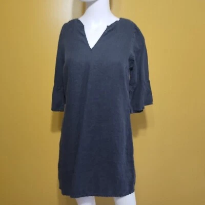 Michael Stars 3/4 Bell Sleeve Linen Shift Dress Size S - Image 1 of 4