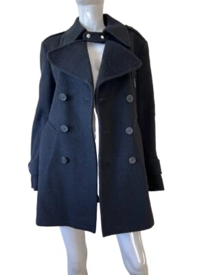 Casaco feminino Schneiders de lã preta. RRP $360, tamanho XS/S - Imagem 1 de 4